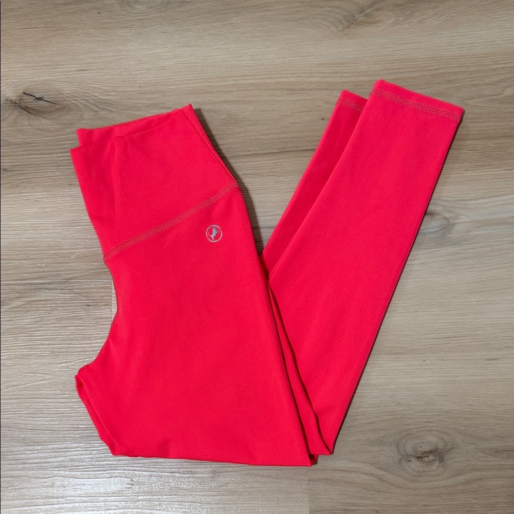 Abs2b fitness Leggings neon coral Medium scrunch booty